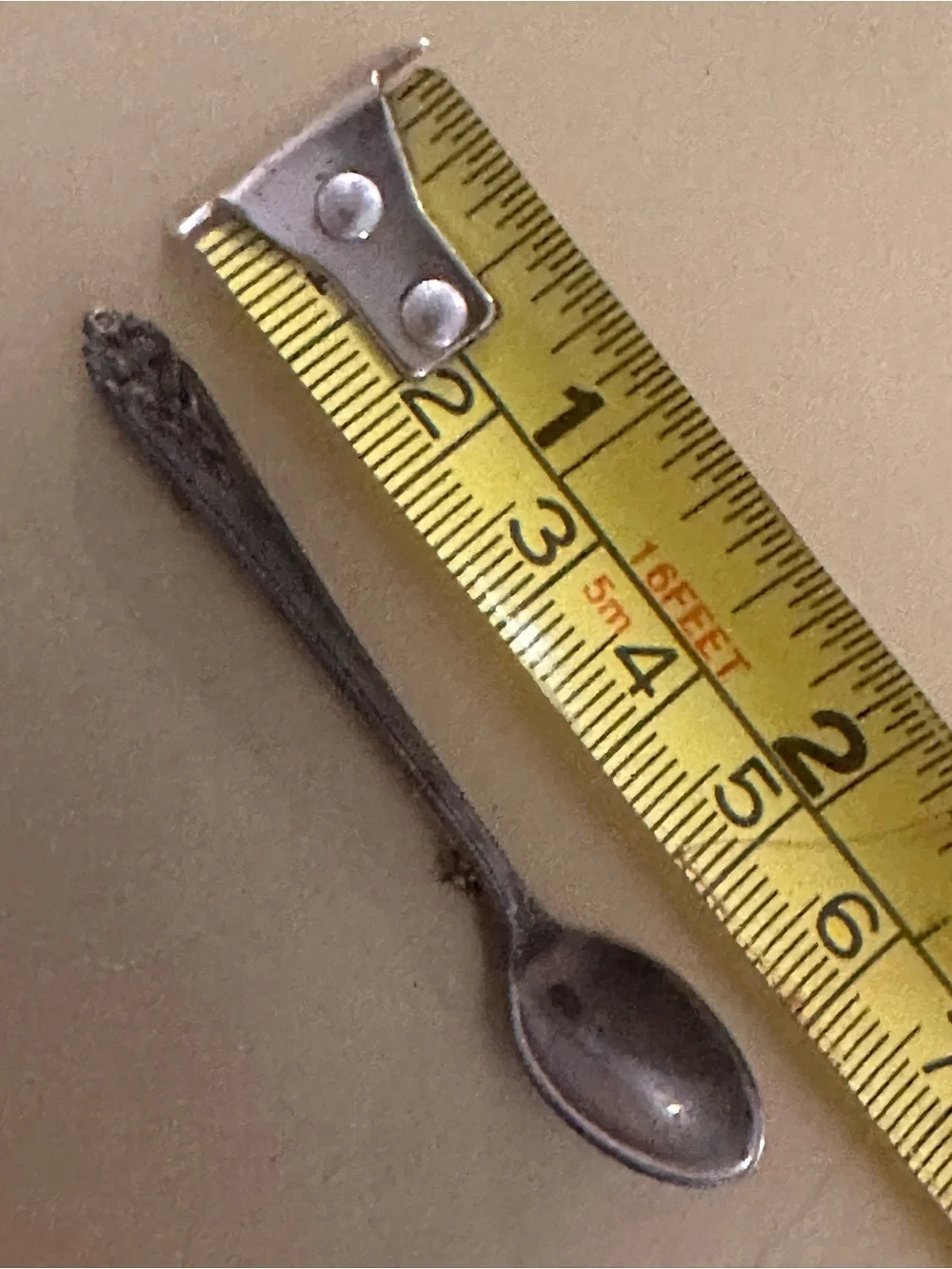 Vintage silver spoon lapel pin